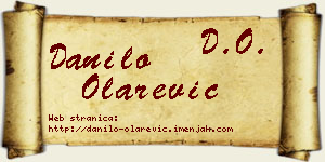 Danilo Olarević vizit kartica